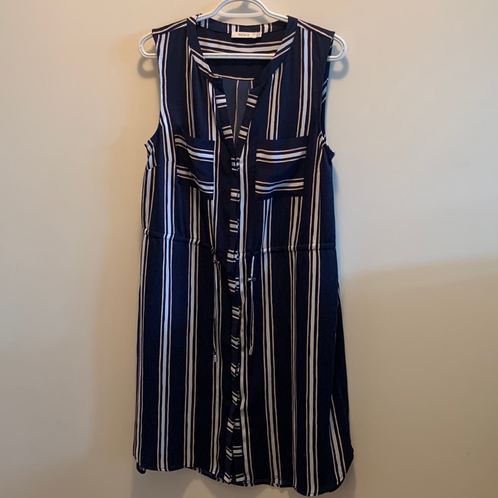 NWOT Rickis Navy Blue Dress - Sz 8
